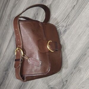GUC Choc Brown Leather Vintage 97' Bedford Flap Shoulder Bag